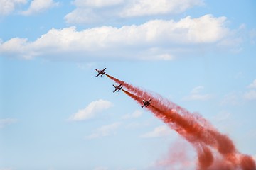 Image showing Armed fighter jet in air