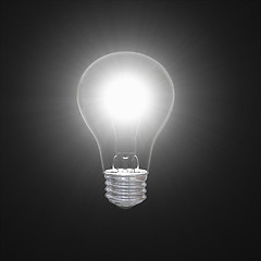 Image showing Lightbulb in dark