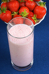 Image showing Strawberry milkshake