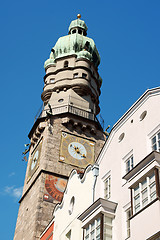 Image showing The Old Town watch tower of Innsbruck