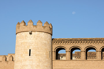 Image showing Aljaferia Palace in Zaragoza, Spain