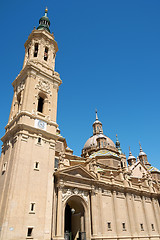 Image showing Our Lady of the Pillar Basilica Cathedral in Zaragoza