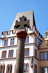 Image showing Stone Cross of Market Square in Trier, Germany