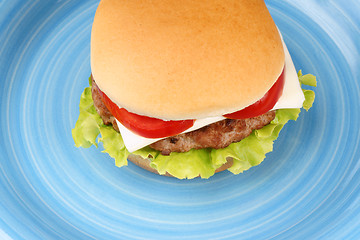 Image showing Mini cheese burger