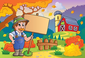 Image showing Autumn farm theme 2