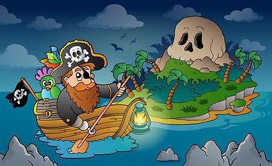 Image showing Theme with pirate skull island 3