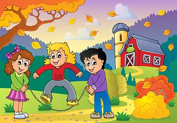 Image showing Autumn activity theme 3