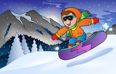 Image showing Winter mountain sport theme 3