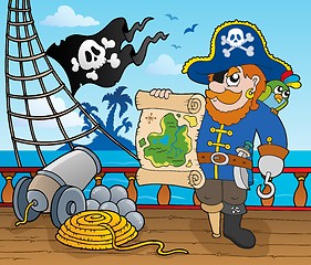 Image showing Pirate ship deck topic 2
