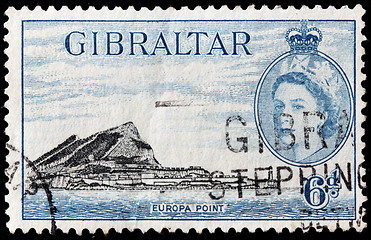 Image showing Gibraltar 1953 Stamp