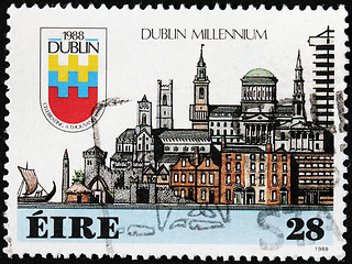 Image showing Dublin 1988 Stamp