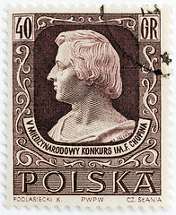 Image showing Chopin Stamp