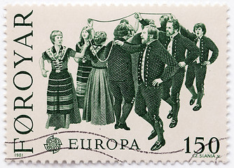 Image showing Faroese Dancers Stamp