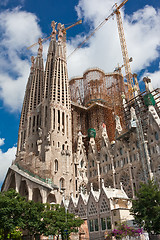 Image showing Sagrada Familia in Barcelona