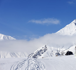 Image showing Winter resort in Caucasus Mountains