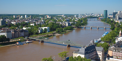 Image showing Aerial view of Frankfurt - panorama