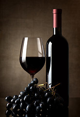 Image showing Delicious red wine