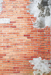Image showing red grunge wall