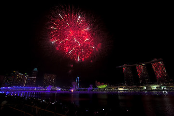 Image showing Singapore Fireworks