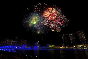 Image showing Singapore Fireworks