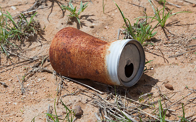 Image showing Old rusty beverage can