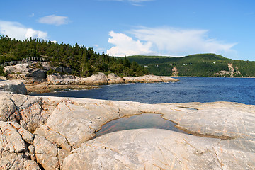 Image showing The coast near Tadoussac, Canada