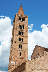 Image showing Pomposa Abbey - the Church, Italy