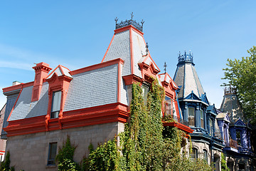 Image showing Victorian houses in Montreal