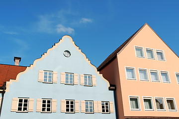 Image showing Typical colorful houses in Schongau, Germany