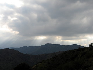 Image showing Light over the mountains. Cyprus