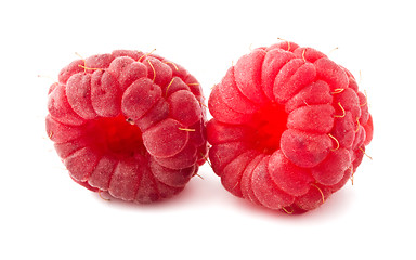 Image showing Fresh raspberries