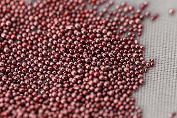 Image showing Pile red balls