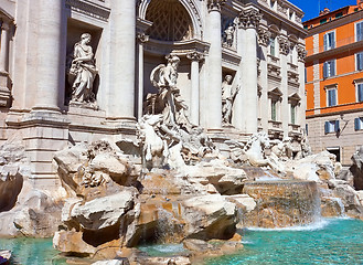 Image showing Fountain di Trevi