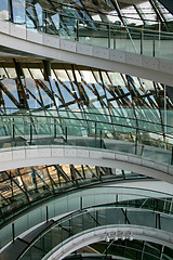 Image showing Glass stairway