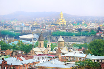 Image showing Tbilisi panorama