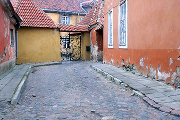 Image showing Medieval Lane in the Old Town of Tallinn