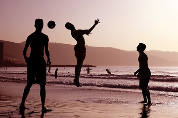 Image showing Beach Football