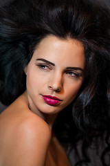 Image showing Beautiful woman with a gentle serene expression