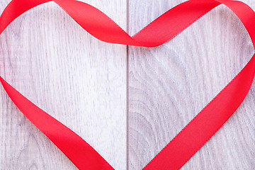 Image showing Bouquet of red roses with ribbon border