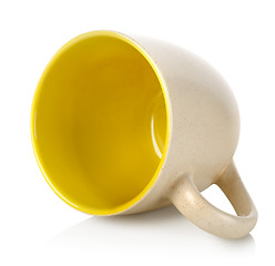 Image showing Yellow coffee cup