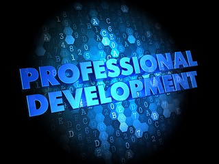 Image showing Professional Development on Digital Background.
