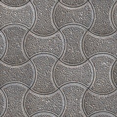 Image showing Wavy Paving Slabs. Seamless Tileable Texture.