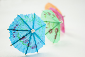 Image showing Cocktail umbrellas