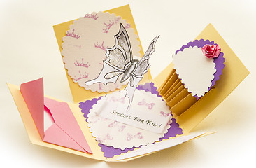 Image showing Butterfly card