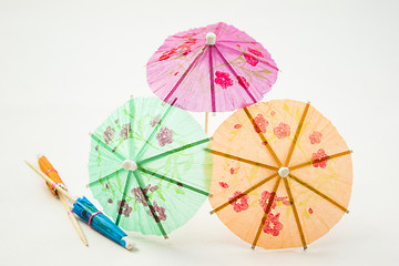 Image showing Cocktail umbrellas