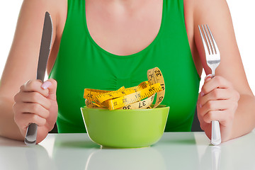 Image showing Woman on a Diet