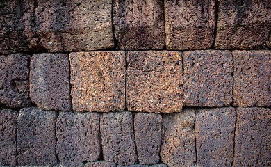 Image showing Laterite wall