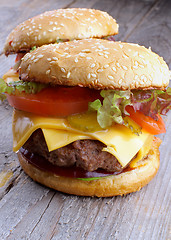 Image showing Two Burgers