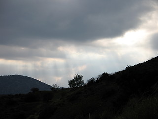 Image showing Through the clouds. Cyprus