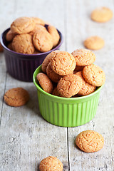 Image showing meringue almond cookies